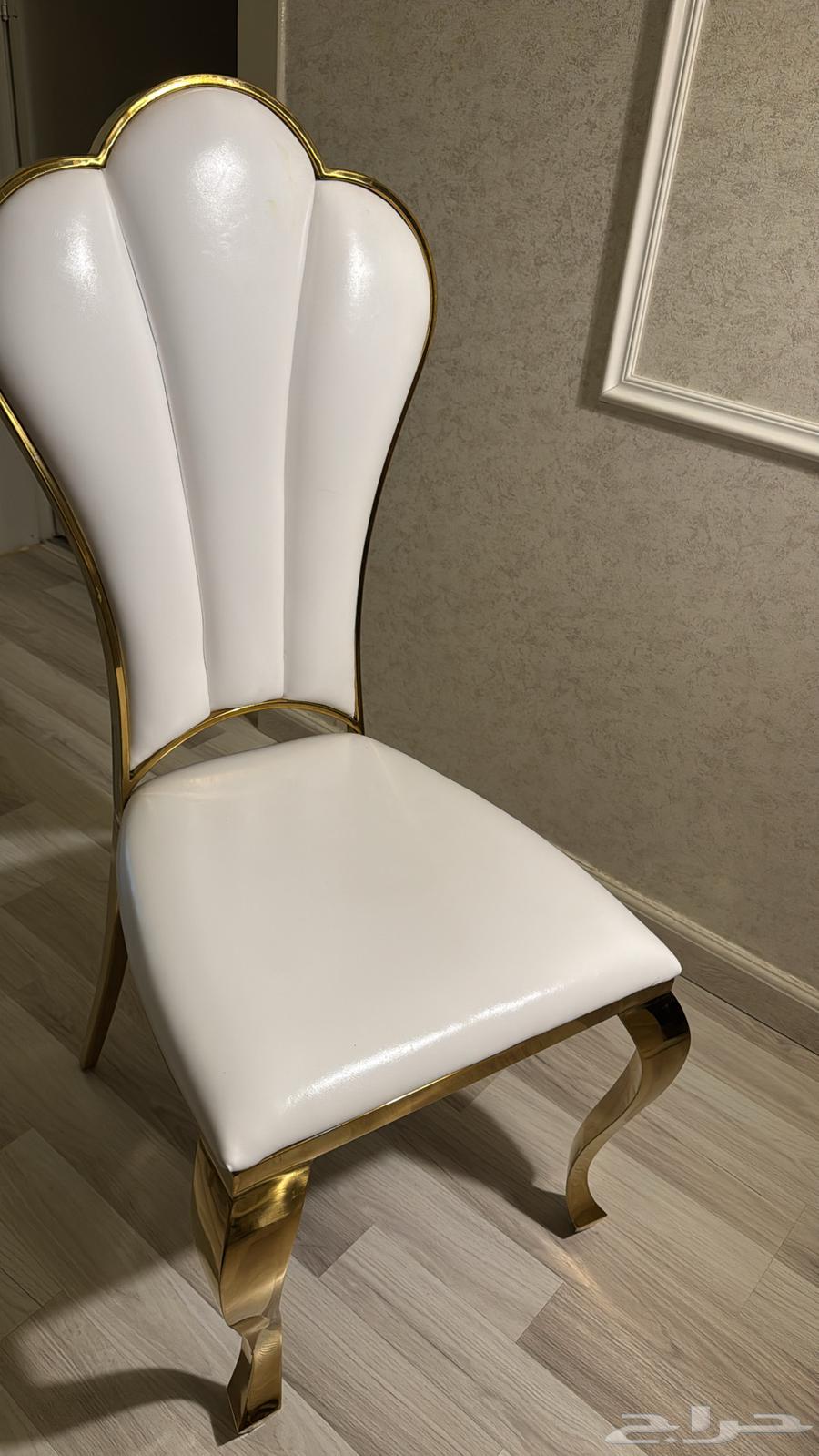 طاولة طعام رخام سكري وذهبي مع 8 كراسي64363189458561114