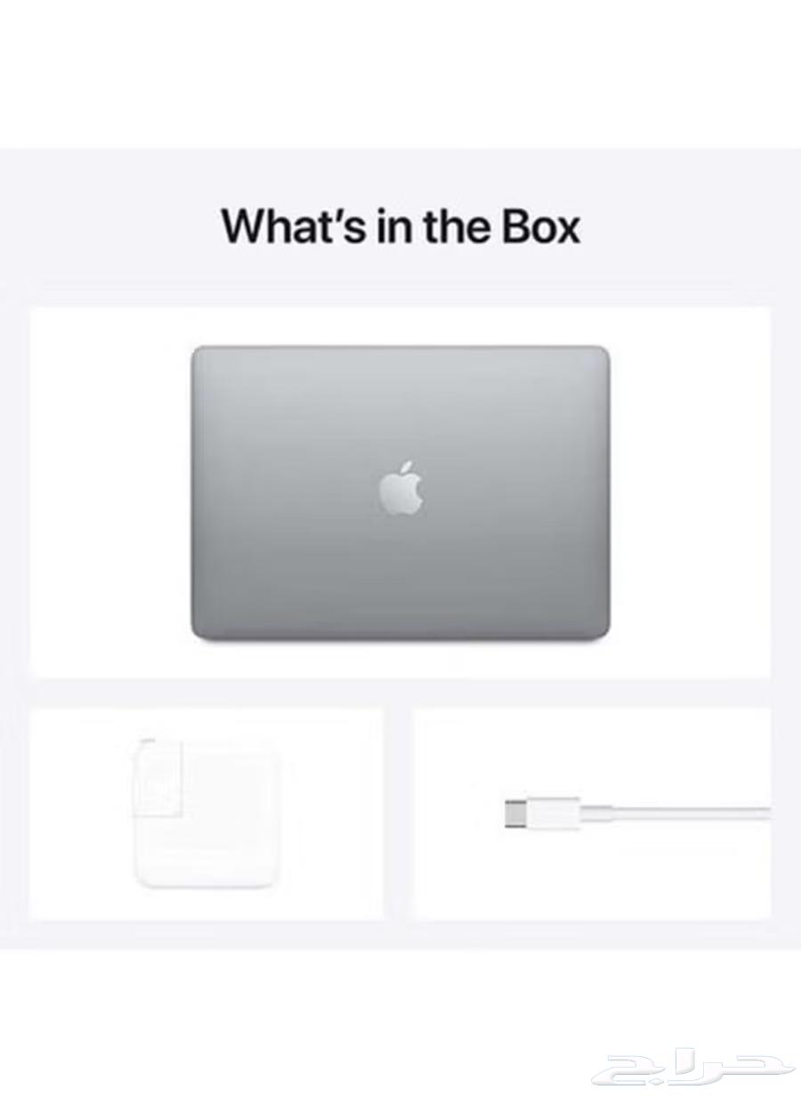 ماك بوك اير 2020 13 بوصة. M1 جديد في كرتونه لسه مافتحته64365454585345112