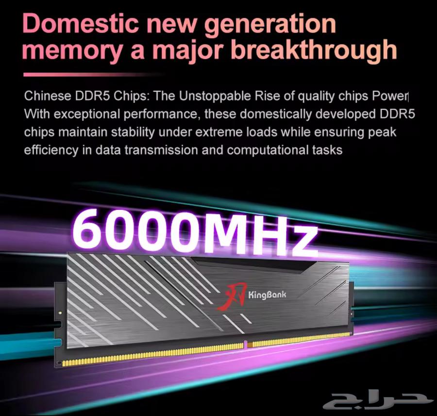 32GB KingBank Black DDR5 New RAM64376451177730111