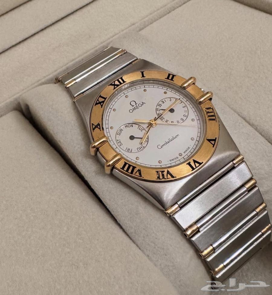 ساعة أوميغا كونسليشن ستيل وذهب64376215083011110