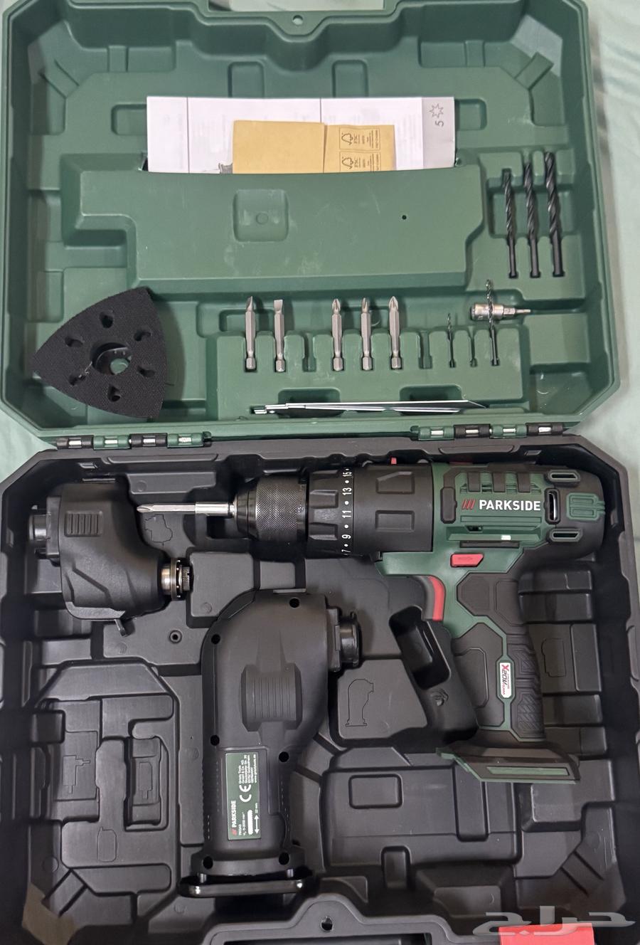 دريل وتنظيف ومنشار متنقل بطاربه شحن64511395476995111