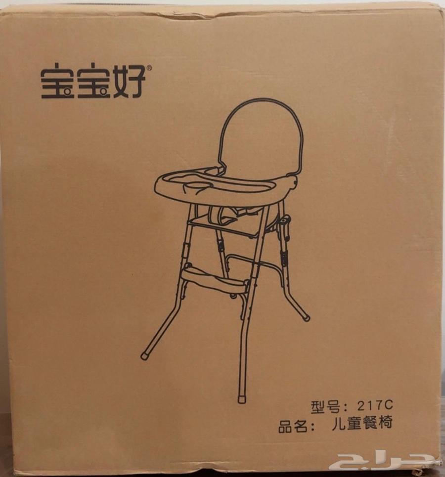 كرسي طعام للاطفال جديد لم يستخدم لون زهري64373772481155110