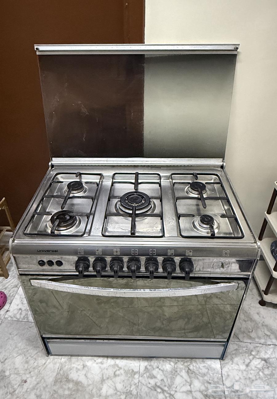 Oven with five burners, 90 cm wide, for sale, no issues (Al-Naseem Al-Sharqi)64375186039681110