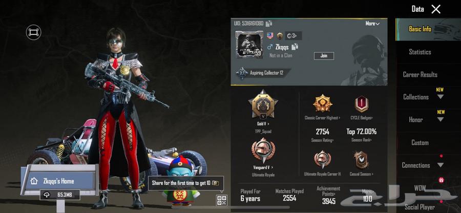 حساب ببجي فخم ورخيص64367303661441110