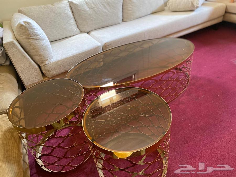 طاولة ضيافة مع 2 خدمة64366571397762110