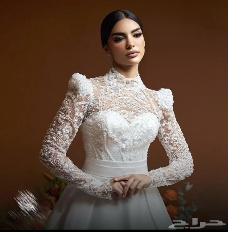 فستان زفاف ايطالي من محلات بسمه الجزائرية64363740815619111