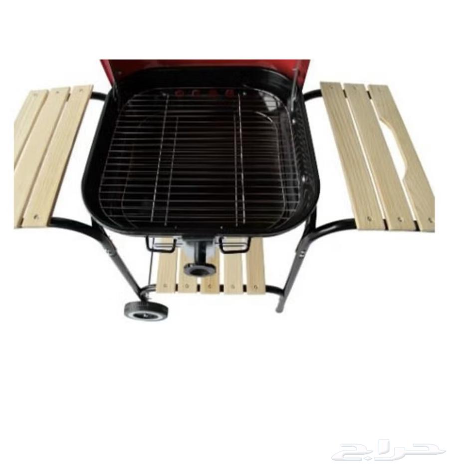 شواية فحم بارفف خشبية مع عجلات ورف64365557519619113