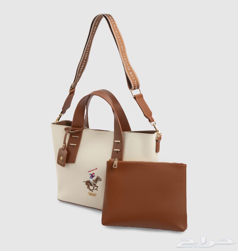 شنطه بحزام قابل للفصل وتطريز شعار من بيفرلي هيلز بولو كلوب64371584808323110