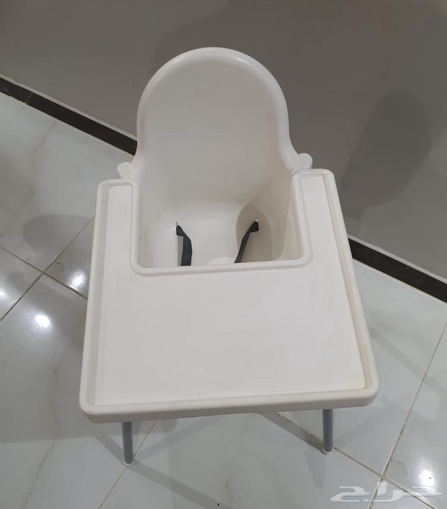 كرسى أطفال ايكيا للبيع ومعاه تلبيسه64367406204546111