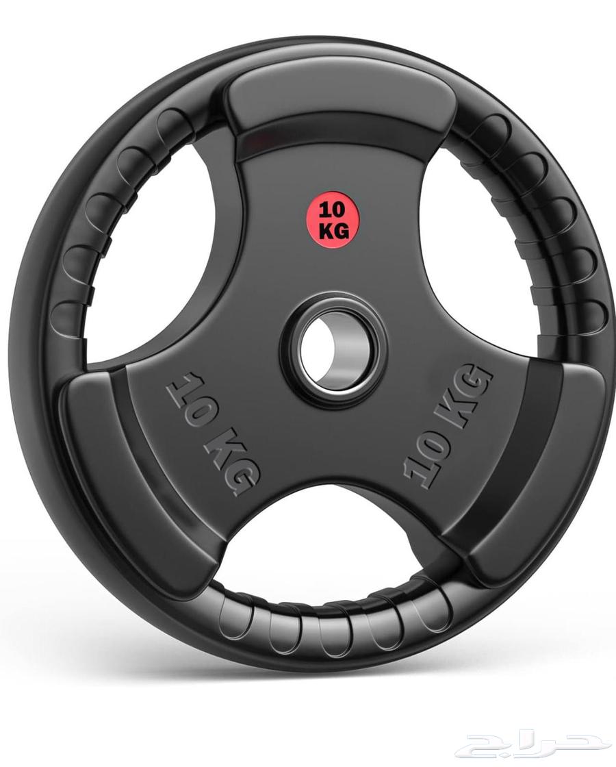 قرص أثقال إحترافي مطاطي أولمبي وزن 10 كجم64375842872067110