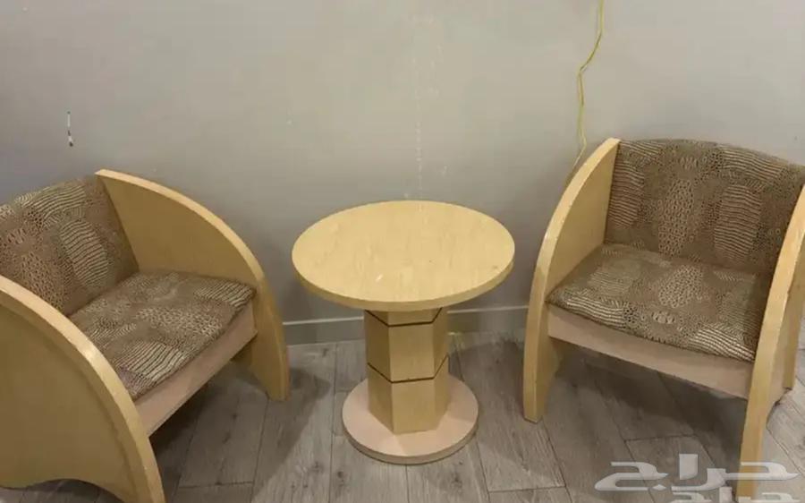 Table and two chairs64235635820418112