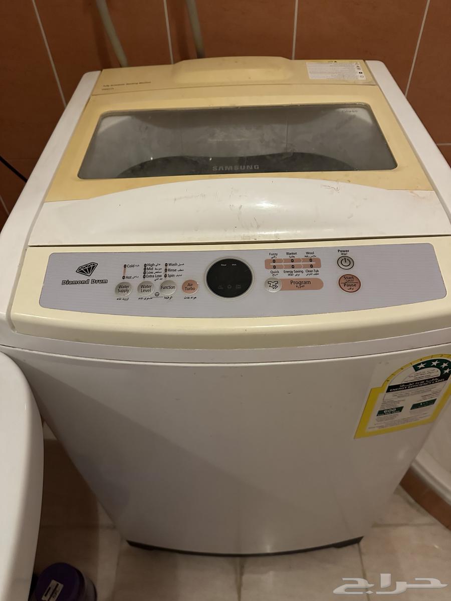 مكيفات مستخدمه للبيع شبه جديده غساله ملابس من نوع سامسونج64373121727235111