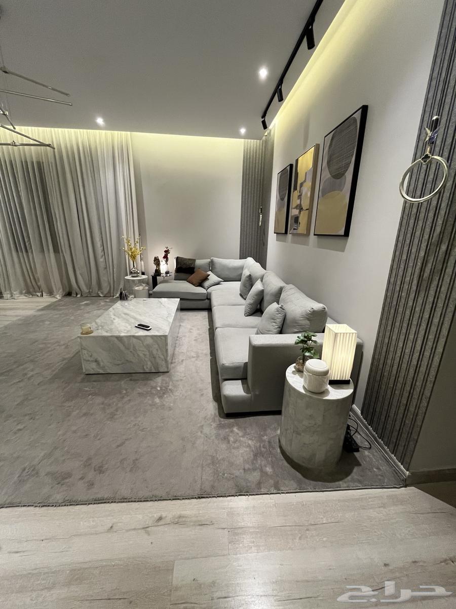 Modern corner sofa with tables64373282676994111