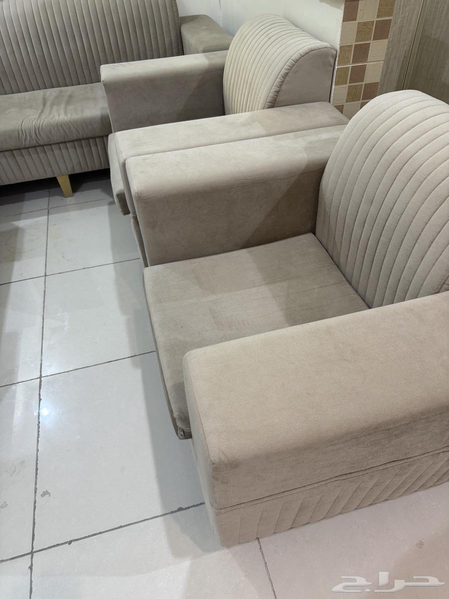 Modern sofa set of 2 and two single and a half beds64371555518467113