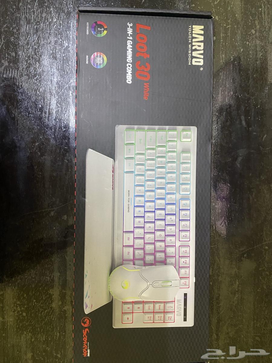 تجميعة كيبورد و ماوس و ماوس باد MARVO CM31064250754006657112