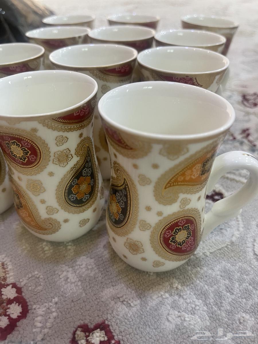 طقم فناجيل وبيالات وزمازم قهوة وشاهي جديده64371001696771110