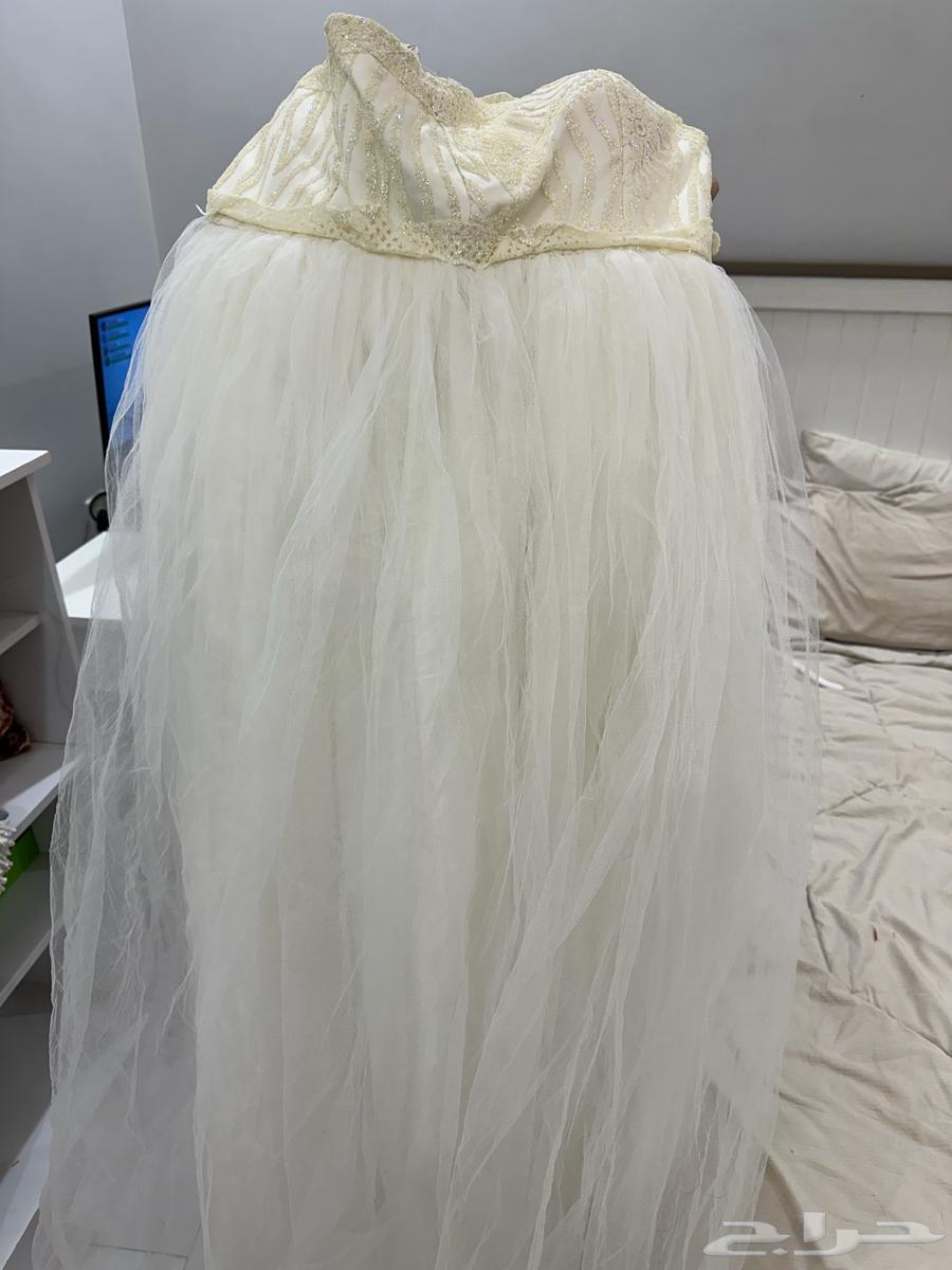 فستان ابيض كلوش جديد64372244093441112