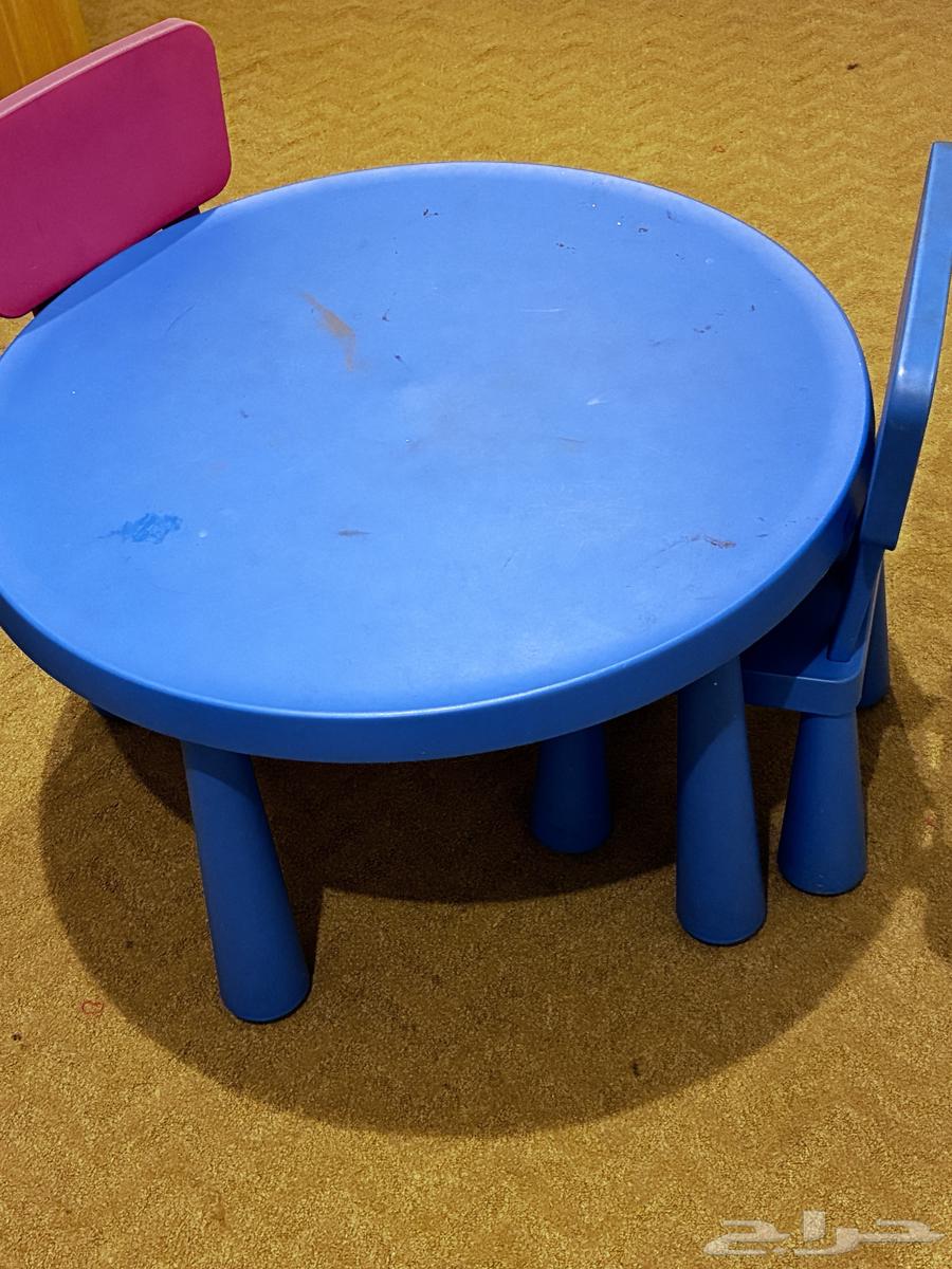 طاوله مع كرسين مع طاوله طعام للاطفال64370030843650111