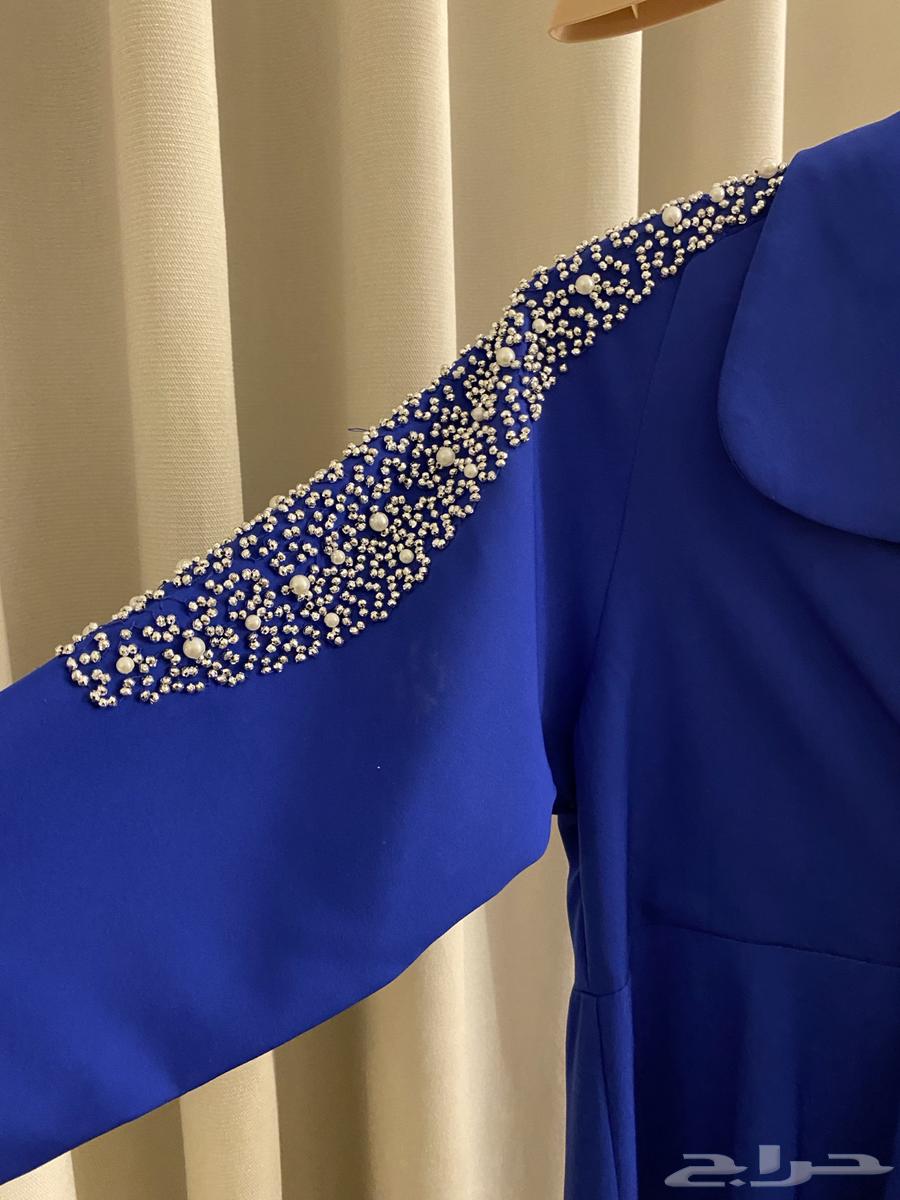 فستان نسائي يلبس L و LX قماشه ثقيل وفيه كرستال ينفع للحوامل64373698650241111