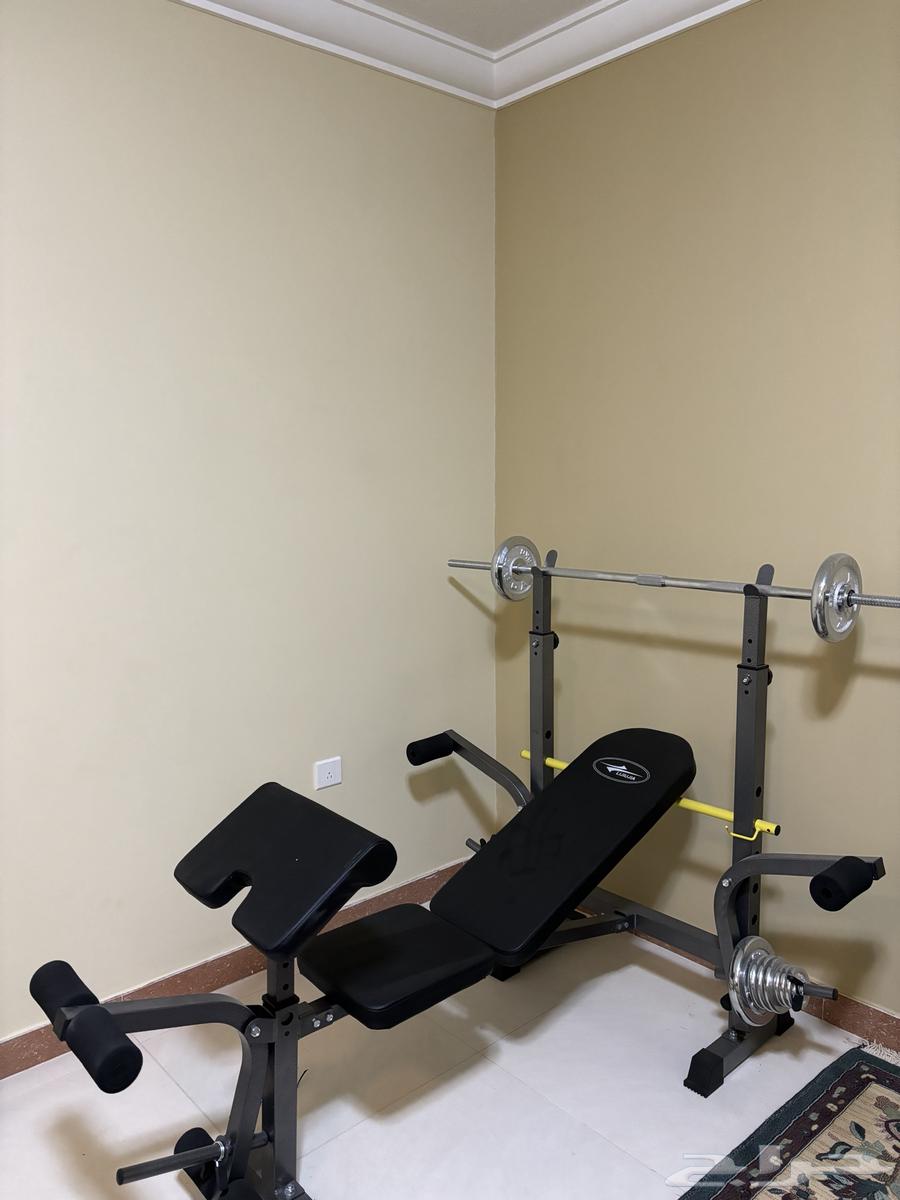 للبيع جهاز اثقال مع وزن 50kg جديده لم تستخدم64364439973121110
