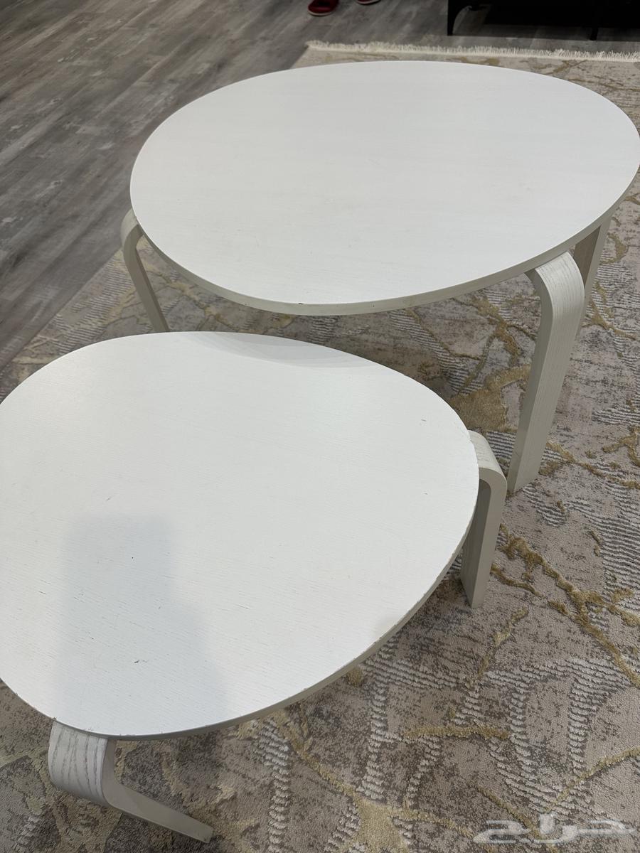 طاولة قهوه لون ابيض عدد 264372244190593111