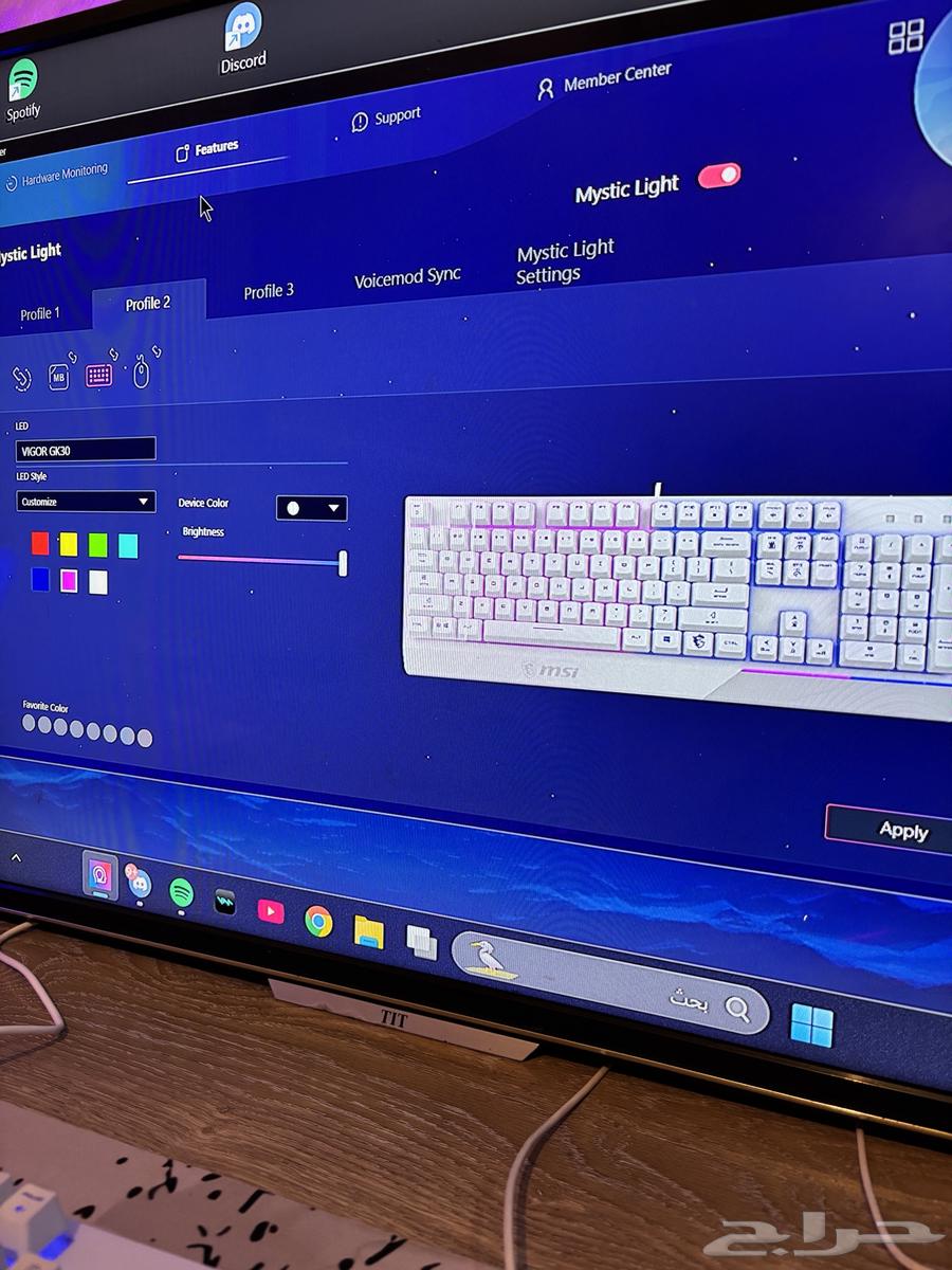 ماوس وكيبورد قيمينق من MSI64365365814401114