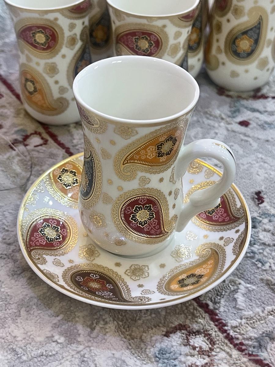 طقم فناجيل وبيالات وزمازم قهوة وشاهي جديده64371001696771113