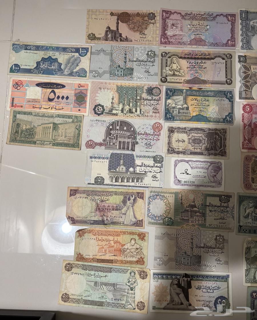 عملات ورقيه قديمه لبلدان متنوعه64365217938433110