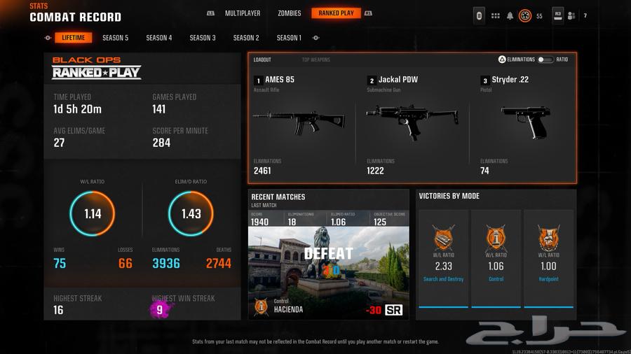 حساب بلاك اوبس كرمسون64375438028801111