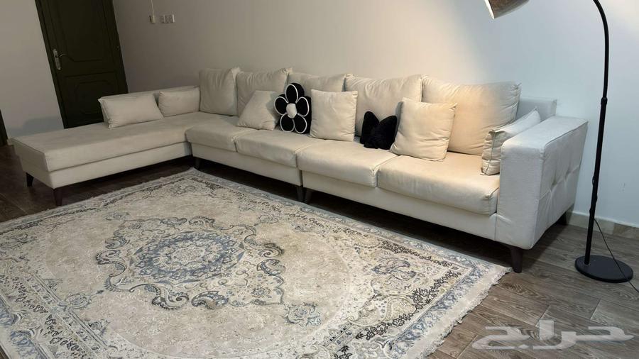 Large sofa with carpet64373551244673110