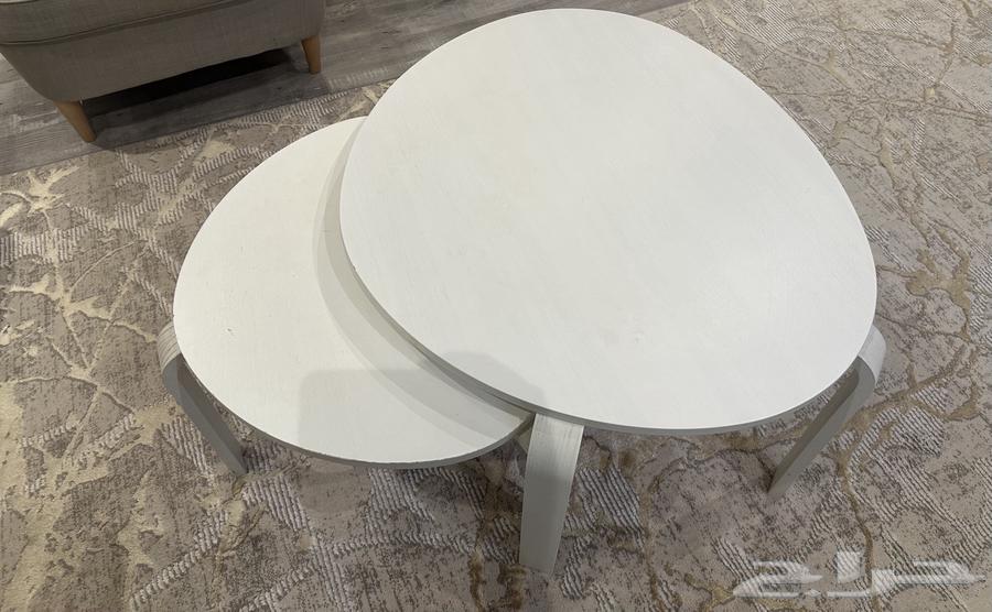 طاولة قهوه لون ابيض عدد 264372244190593113