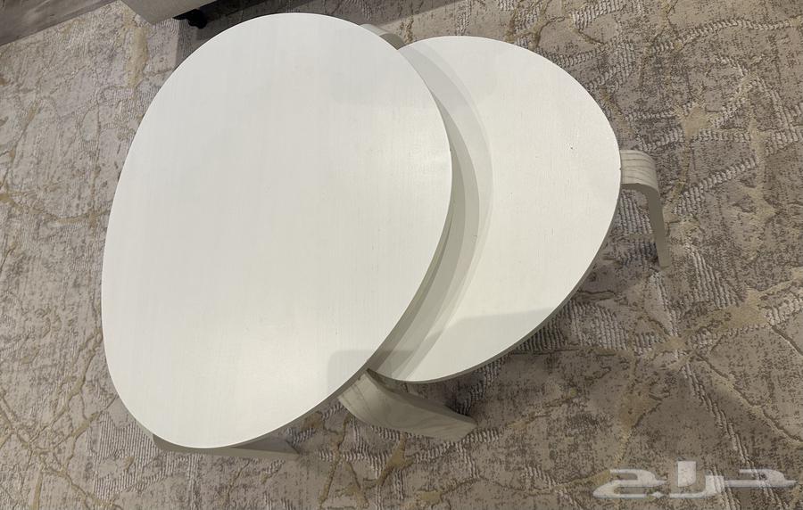 طاولة قهوه لون ابيض عدد 264372244190593114