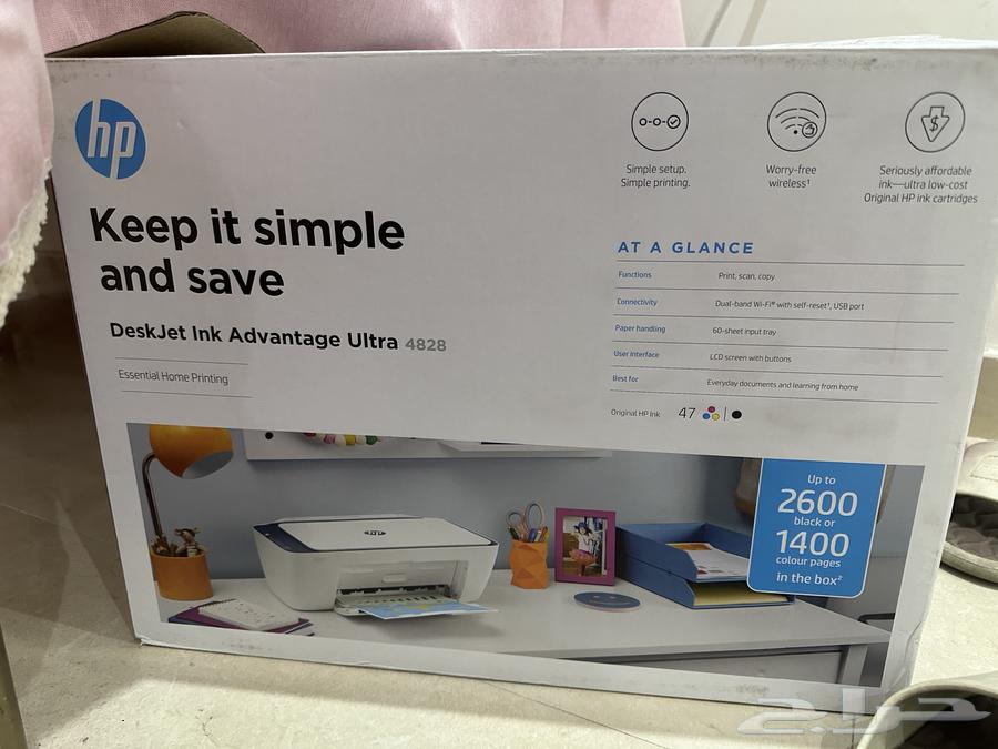 طابعة الوان hp ومعها سكنر تصوير جديدة استخدام بسيط64372915775745110