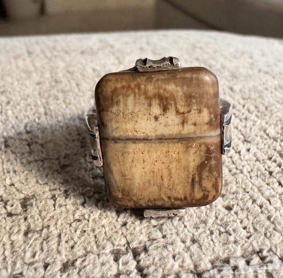 خاتم فضة عقيق بافوري قص مربع نوادر صياغة الوليف مقاس 2364368382660995112