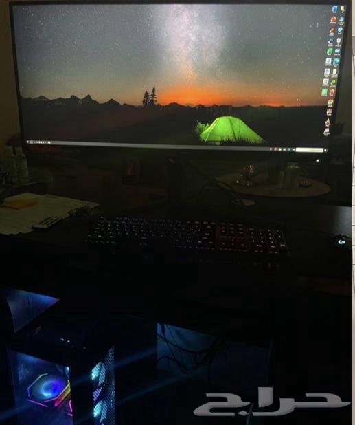 pc gaming مع شاشة وماوس وكيبورد64373625056385111