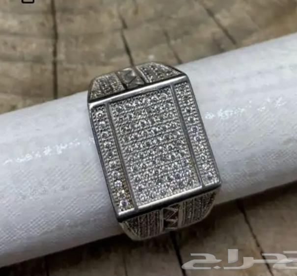 خاتم فضة إيطالي عيار 925 مرصع بزركون64362922101249110