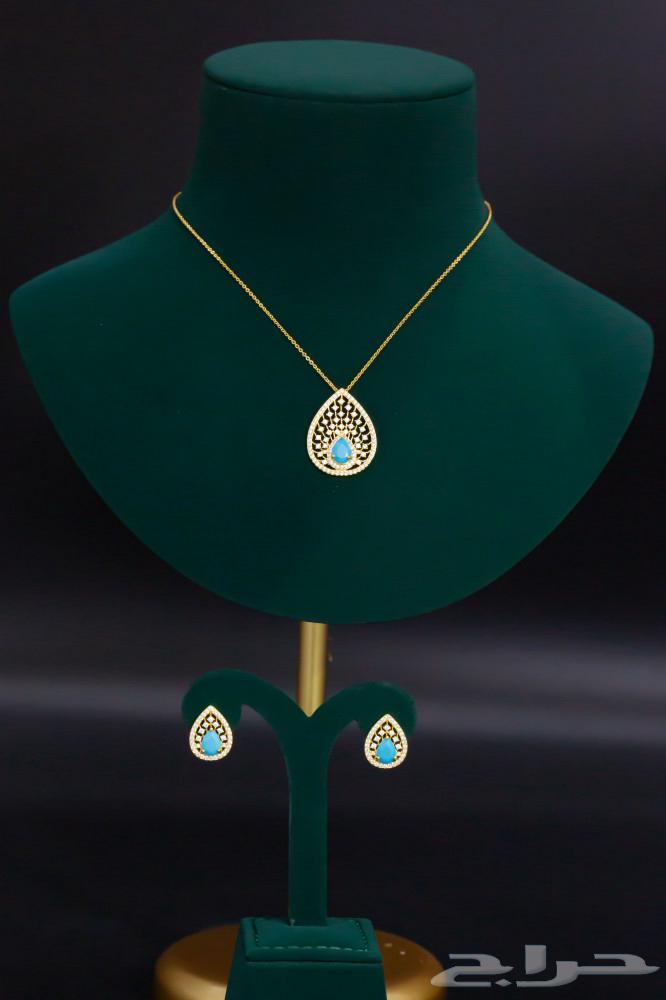 سلسال وحلق من بديل الذهب ب 9064376124765313110