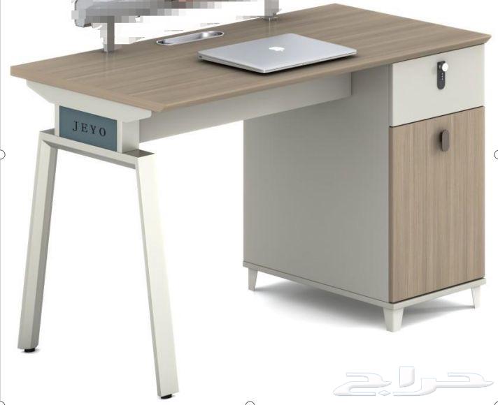 A desk with iron base and wooden top, and another fully wooden model available64375798299649112