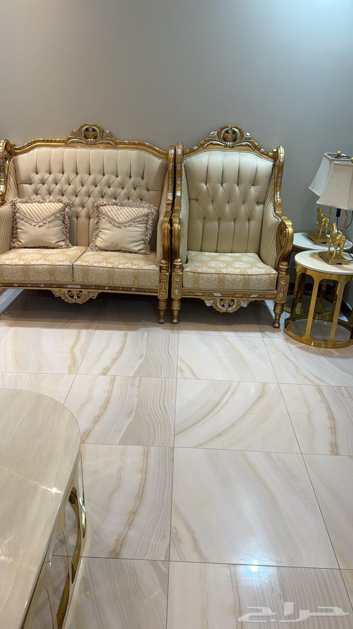 Large Turkish sofa for 9 people with tables, fully glass table64376392609027111