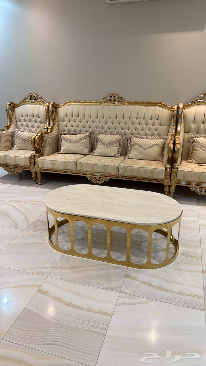 Large Turkish sofa for 9 people with tables, fully glass table64376392609027113