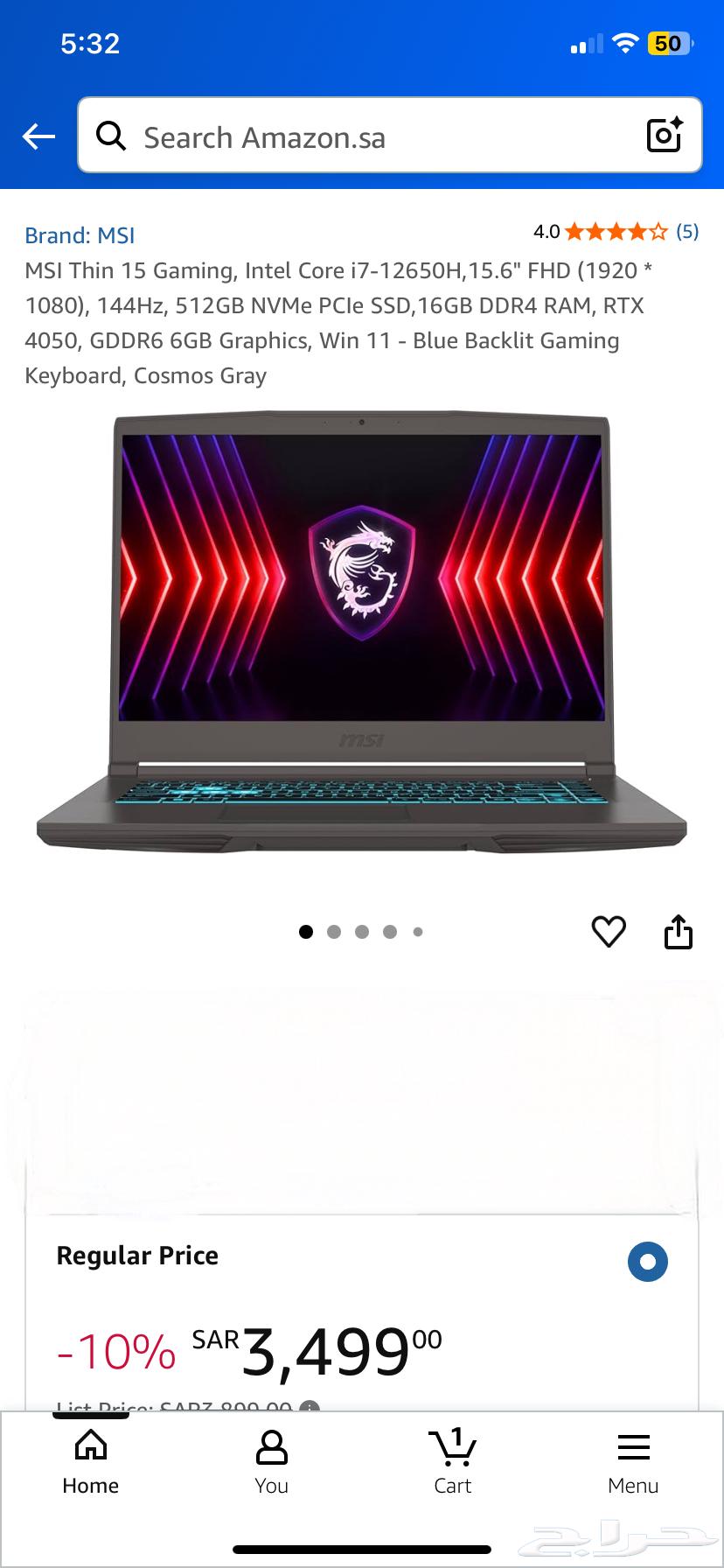 لابتوب MSI I764370439042817112