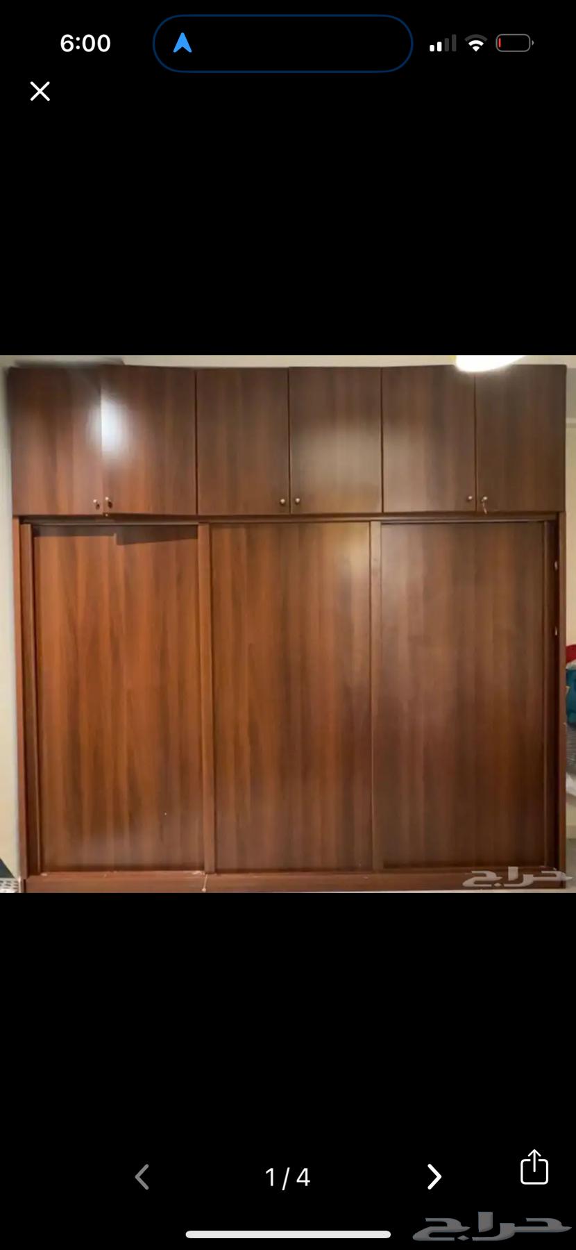دولاب بني خشب مع مساحة تخزين64371994496899110