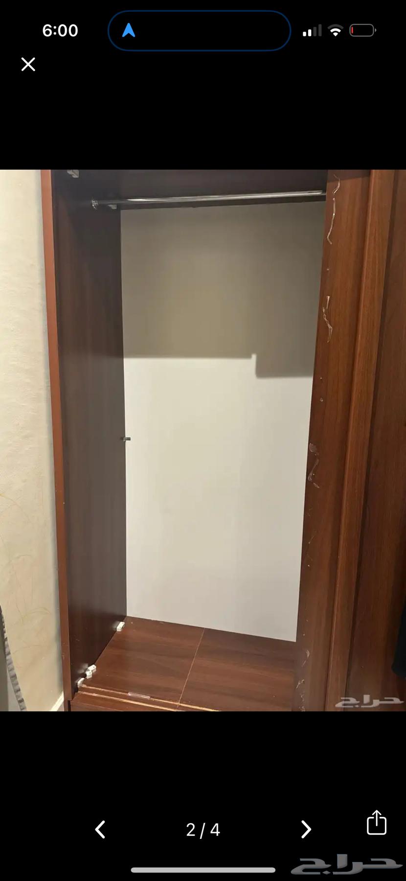 دولاب بني خشب مع مساحة تخزين64371994496899113