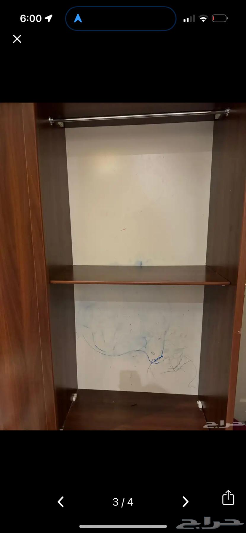 دولاب بني خشب مع مساحة تخزين64371994496899112