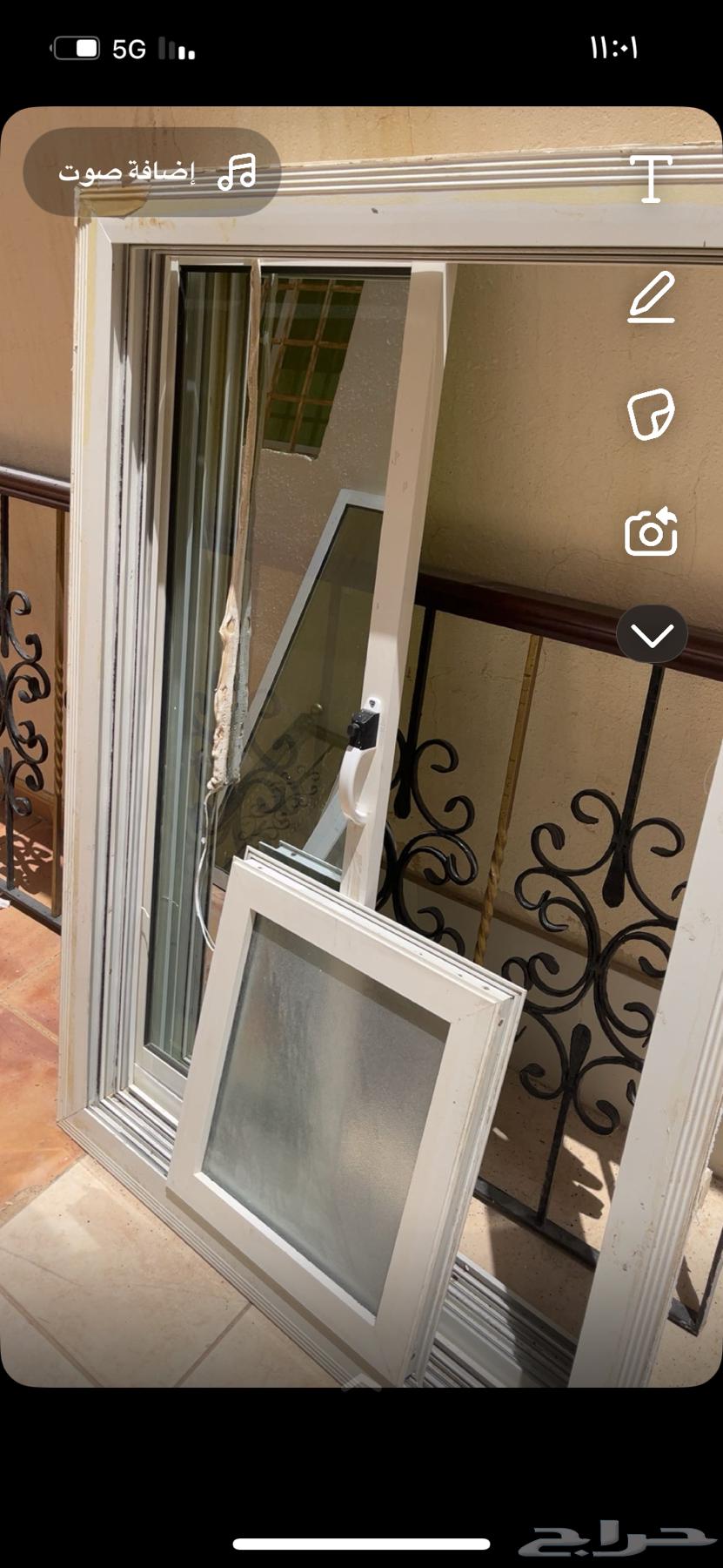 شبابيك قزاز مترين جيدة مافيها اي عطل   لاجل التجديد64376644894466112