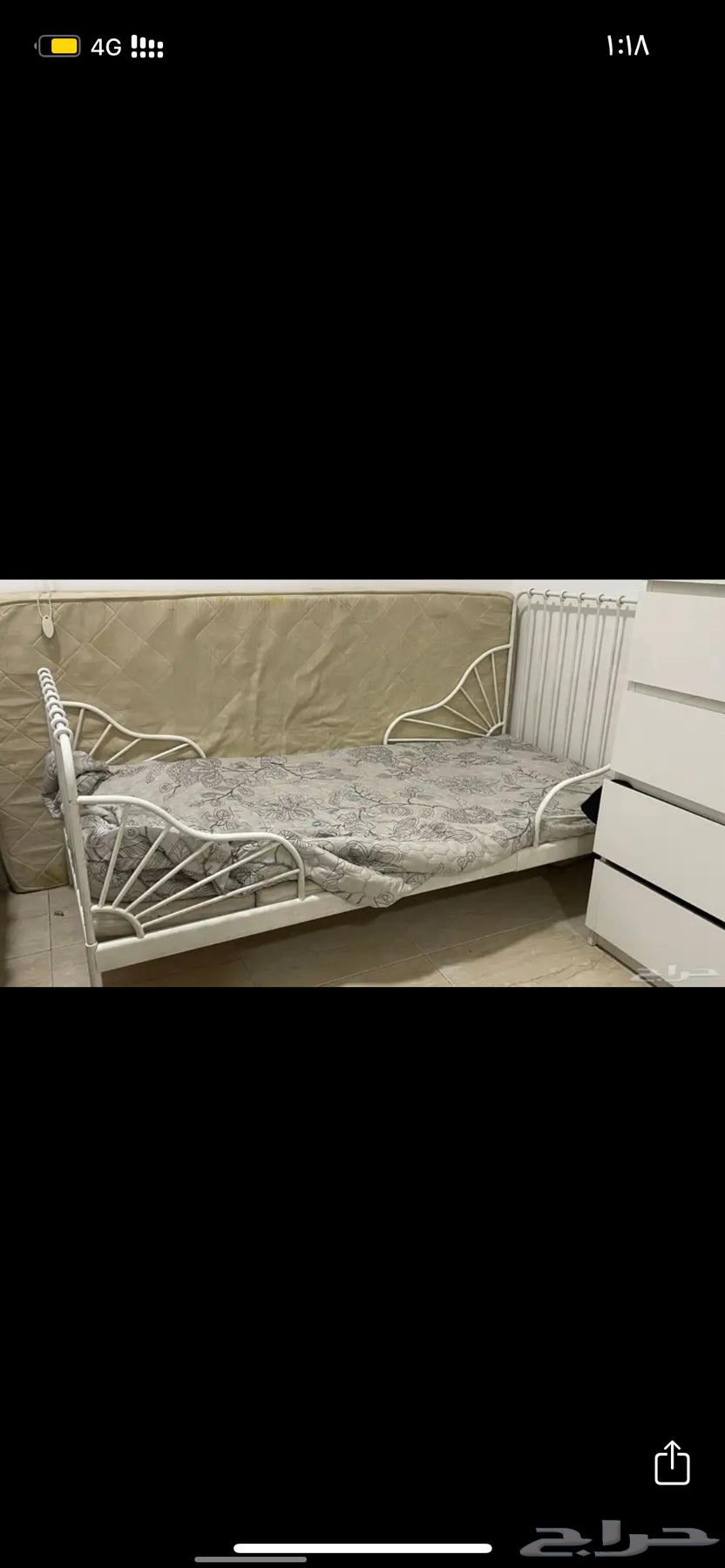 سرير ايكيا حديد جديد64363219462785112