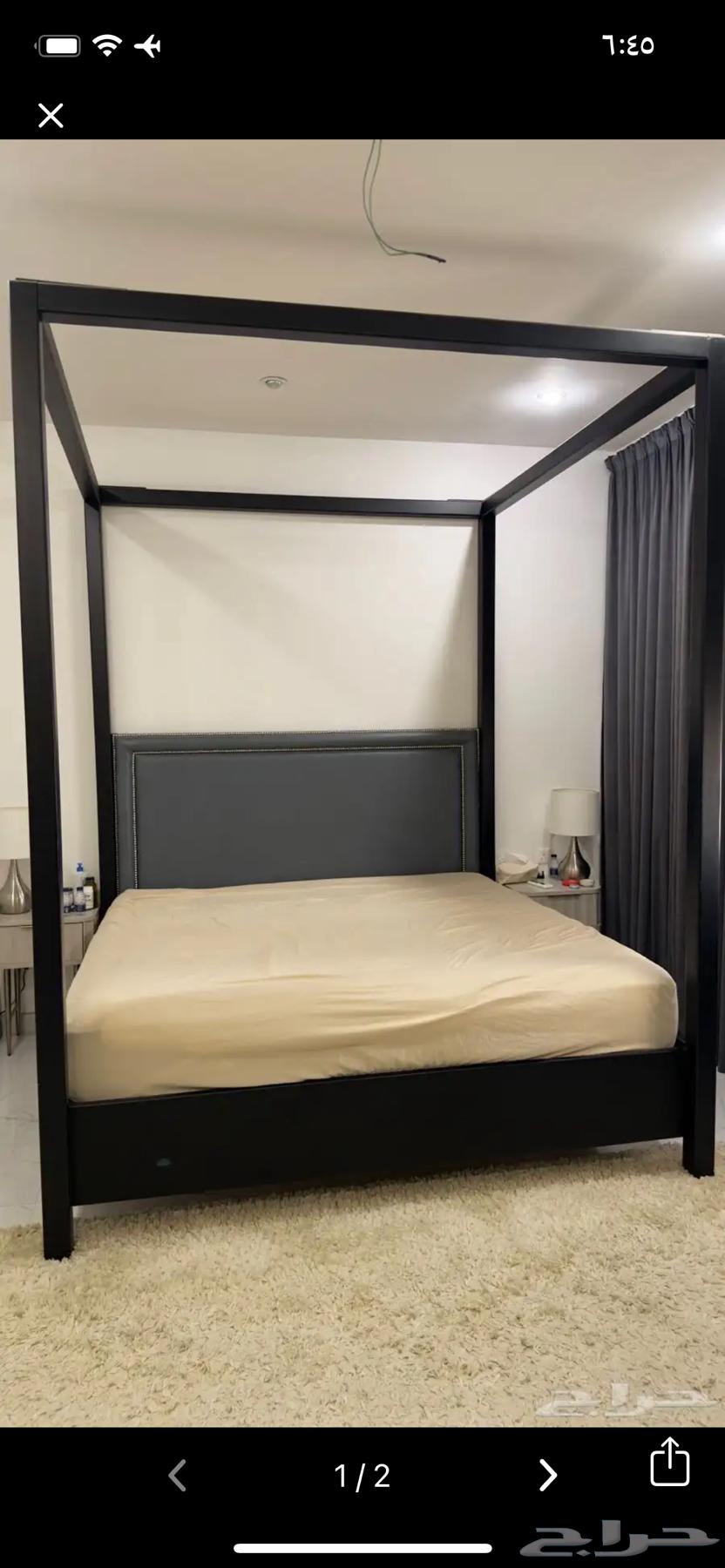 سرير خشب بحاله ممتازه64376660152961110