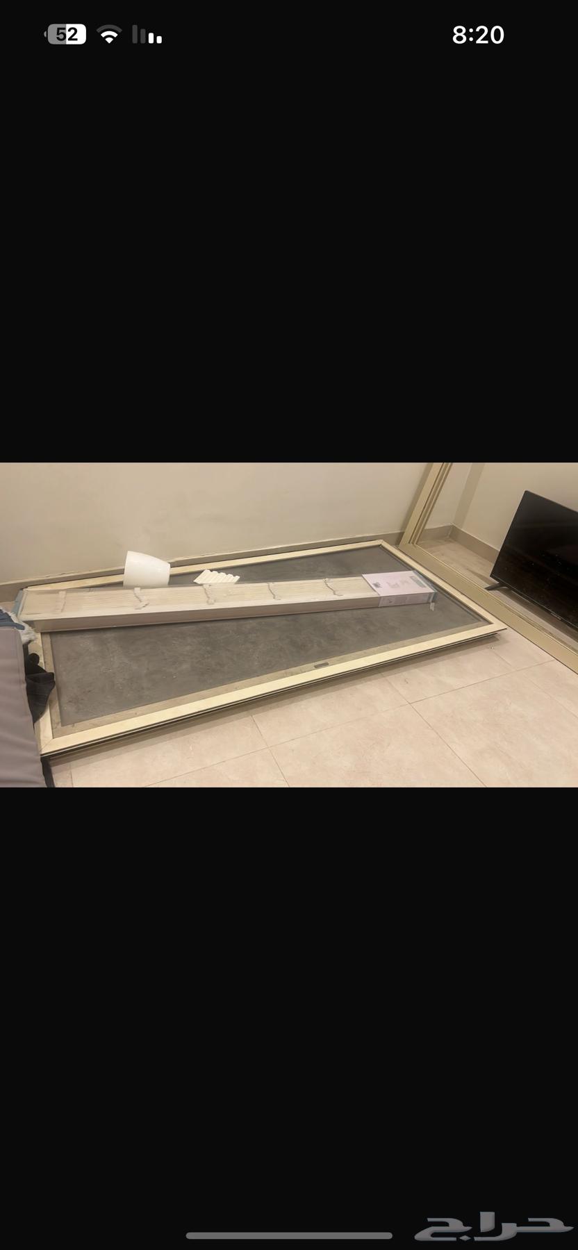 New unused transparent glass window approximately 2 by 364374260003585111