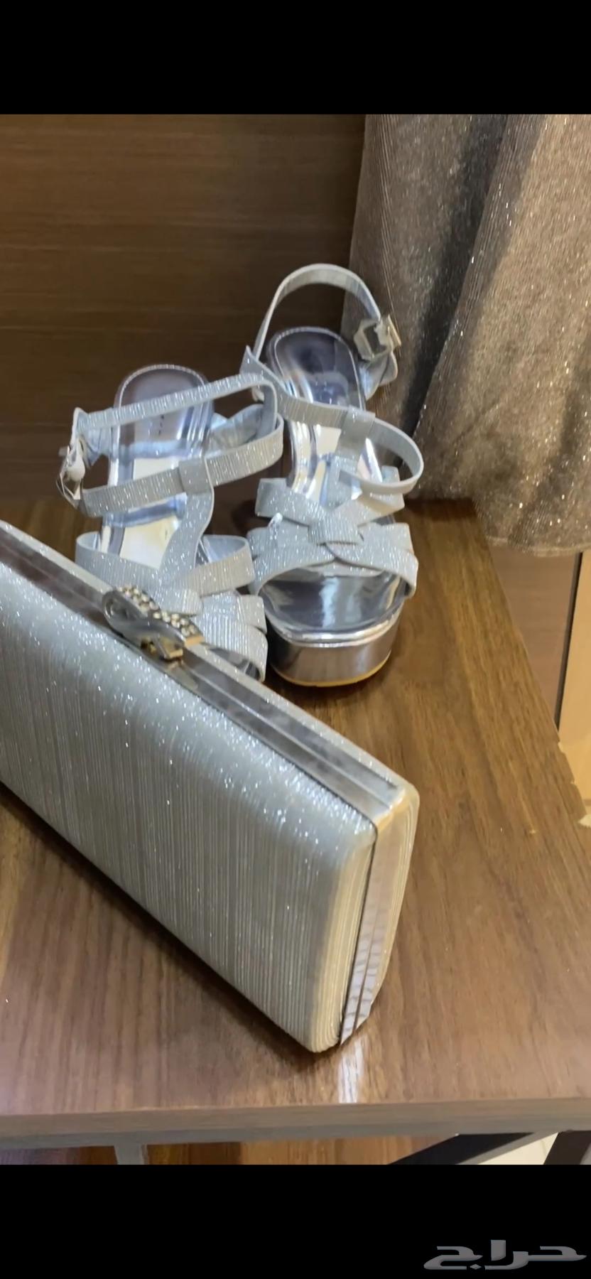 فستان زواج جديد مع شوز وشنطه64376480677251111