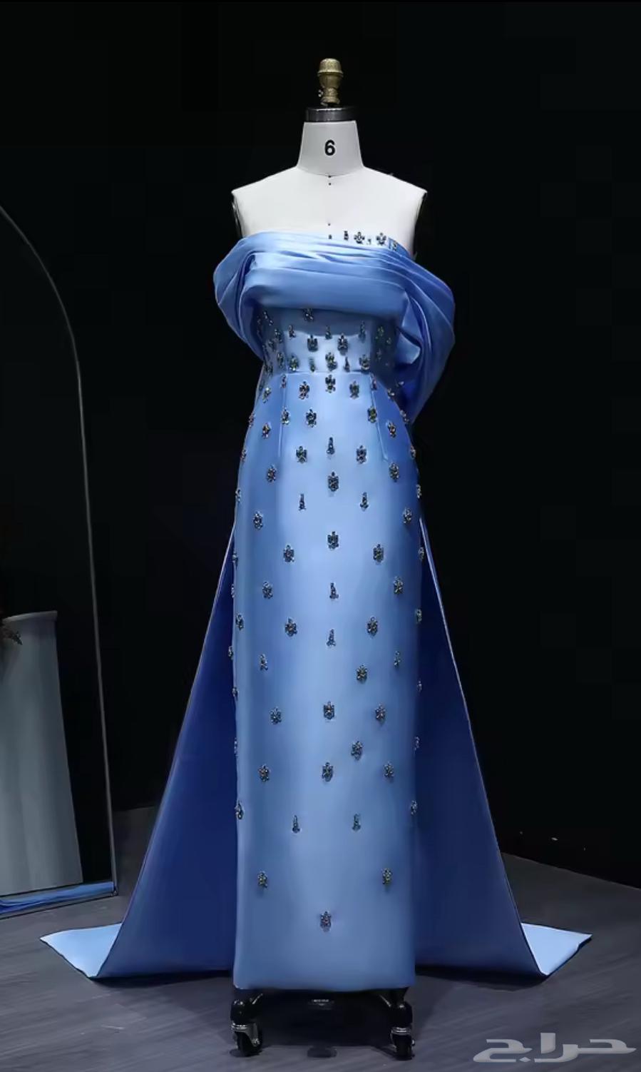 فستان أزرق مع شك جديد للبيع64375244913411110
